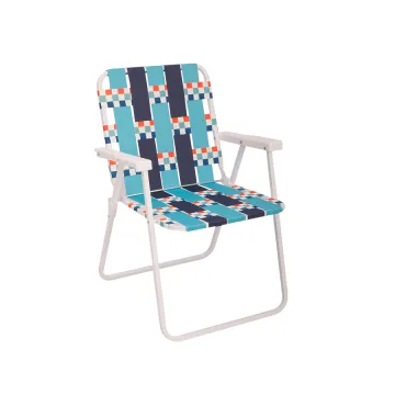 Portable Folding Webbed Lawn Chair for Adults - Heavy Duty Outdoor Beach Chair