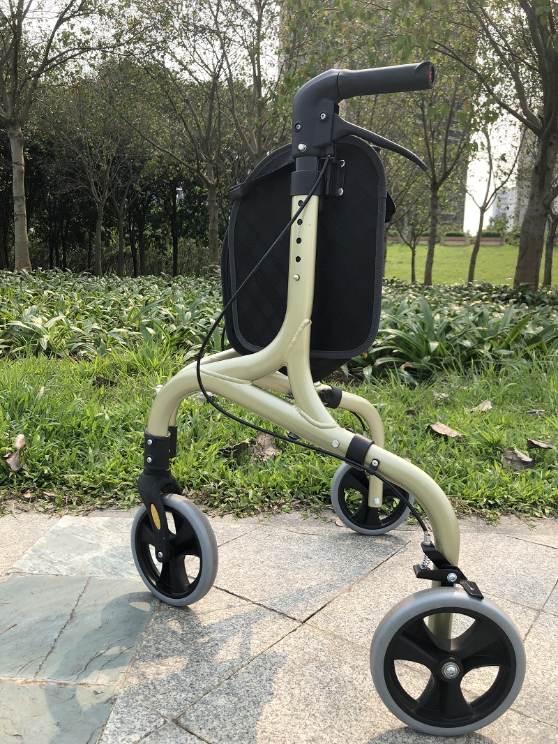 3 räugig faltbare leichte beliebte Euro -Aluminium -Walker -Rollator für Behinderungen