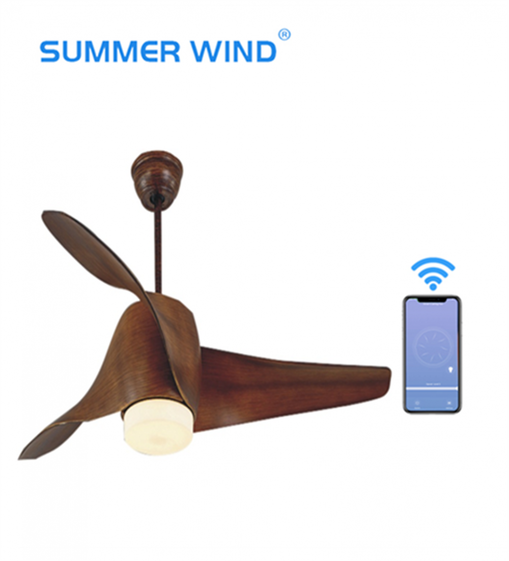 Lucky Decorative Silent Electrical Brown Ceiling Fan