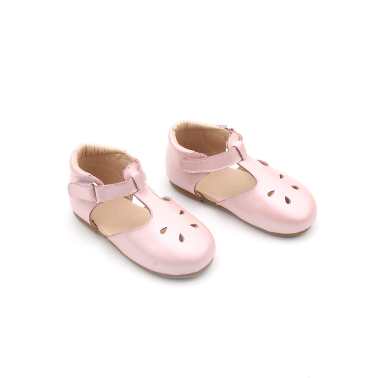 Leather T-Strap Kids Girl Dress Shoes for Children
