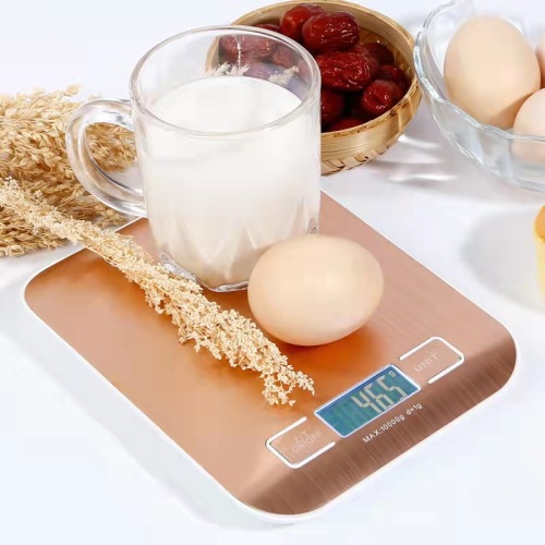 Rechageable 5kg ultra-Slim stainless steel electronic digital kitchen scales food scale