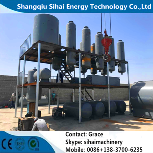 Black Tire Oil Distillation Plant