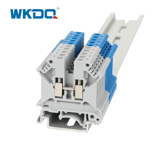 Blocos de terminais de parafuso de trilho DIN do Reino Unido
