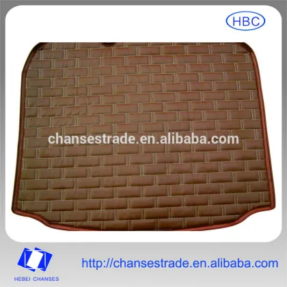 brown colour EVA car trunk mat