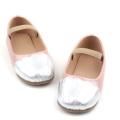 Scarpe eleganti per bebè rosa in pelle carina ragazza