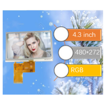 4.3 Inch TFT LCD 480x272 Resolution IPS Display RGB Interface Screen