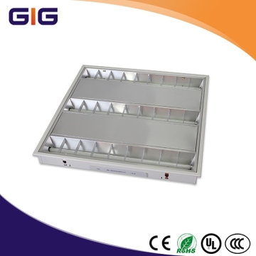 t5 recessed grille fluorescent light fixture