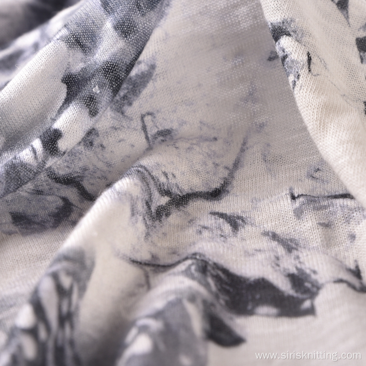 100% Linen Fabric Printed Floral Eco Friendly Fabric