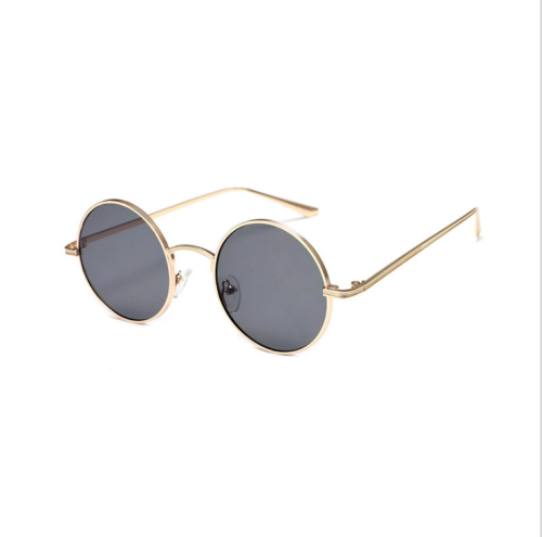 JSKY-0010, factory direct sales round metal frame retro  thin edge sunglasses