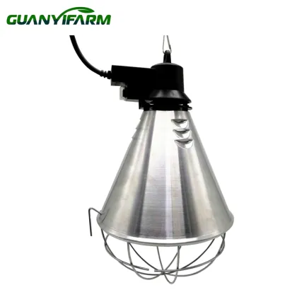 Waterproof Infrared Gold Lampshade for Animal Farm Livestock Lighting