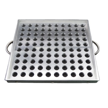 Aluminum 100 Cavities Lip Balm Filling Tray Mould