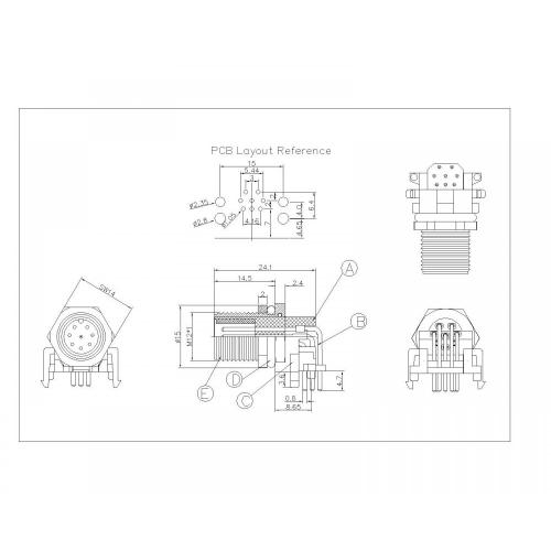 Männliche wasserdichte Board Side Series Code Dip