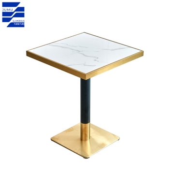 Glamorous Light Luxury Marble Dining Tables and Chairs for Restaurants and Offices