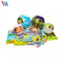 Cartoon Design Shrink Wrap label for Egg Ball