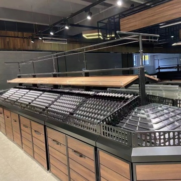 Floor Standing Vegetable and Fruit Shelves for Supermarket