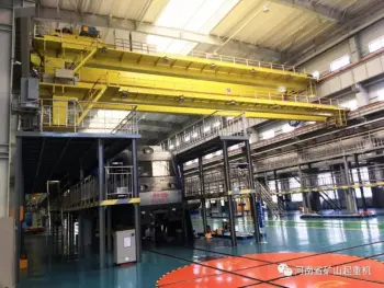 Electric double girder overhead crane