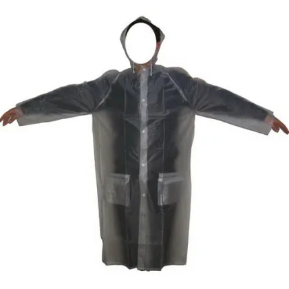 Adult Plastic Transparent Ladies Raincoat