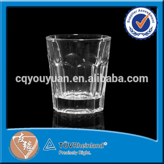 High Quality Transparent Pressed Unbreakable Clear Shot Glass Cups