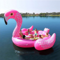 Custom Flamingo Pool Float Uppblåsbara vattenpoolleksaker