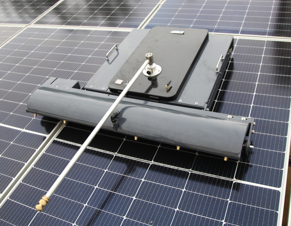 Solar panel cleaning