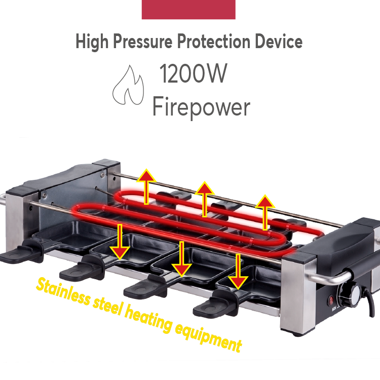 Raclette Grill For 8 Persons 5
