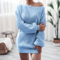 Shoulder Off Sweater Dress for Women