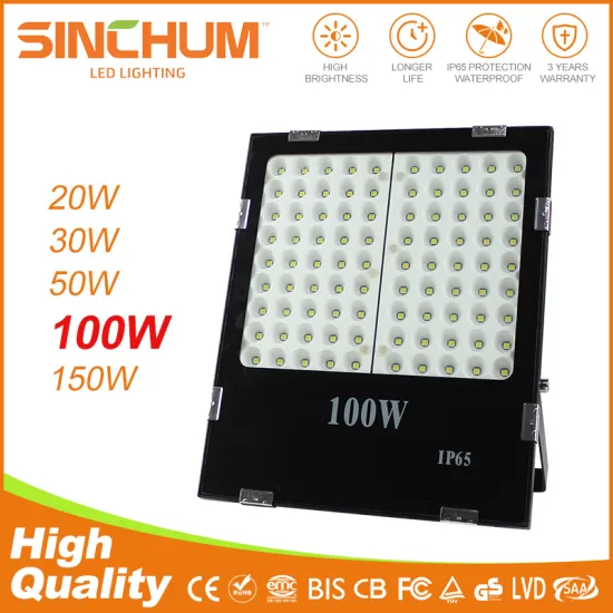 7000 lumens 100w led ground mounted die cast aluminium IP 66 flood light