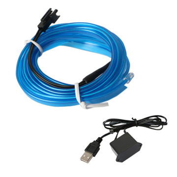 USB 2m 빛나는 El Wire Light Flexible Led Neon Rope를위한 DIY 자동차 장식.
