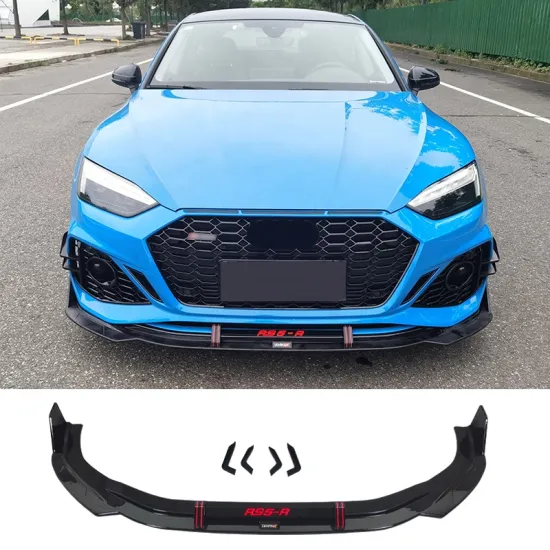 Gloss Black Front Bumper Lip Splitter Car Body Kit for Audi A5 RS5 B8.5 B9 2020-2022