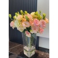 প্রিমিয়াম শ্যাম্পেন Lisianthus তাজা কাট ফুল 75cm দৈর্ঘ্য
