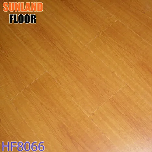 rubber wood flooring Wood Grain waterproof laminate flooring 1 strip HF8066