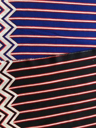 Geometric Border Rayon Challis 30S Light Printing Fabric