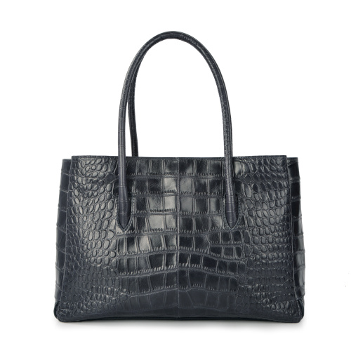 Fashion Crocodile Genuine Leather OL Daily Business Bag