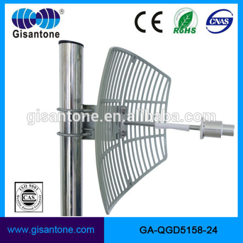 Manufacture 5150-5850MHz 24dbi outdoor parabolic grid wifi wlan antenna