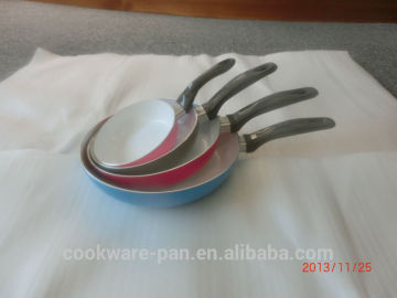 Hot sale colored ceramic fry pan / aluminum fry pan