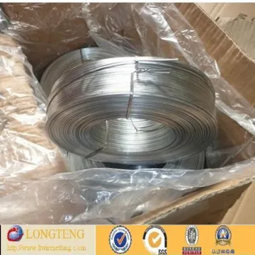 electric galvanized in coil flat wire belt /flat stitching wire for cartons