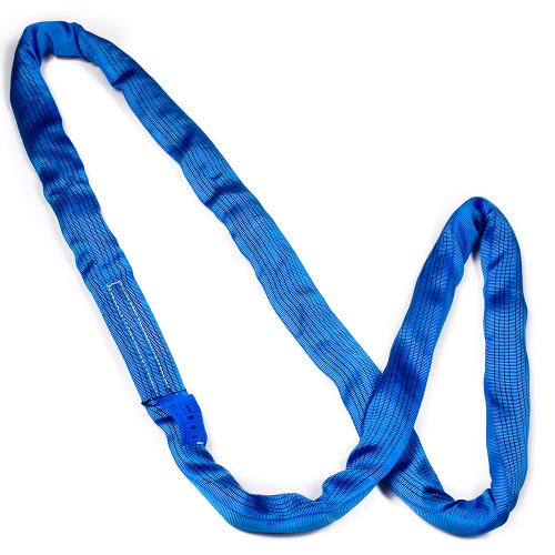 8 Ton 7M Or OEM Length Synthetic 7T Endless Round Lifting Belt Sling Blue Color Safety Factor 8:1 7:1