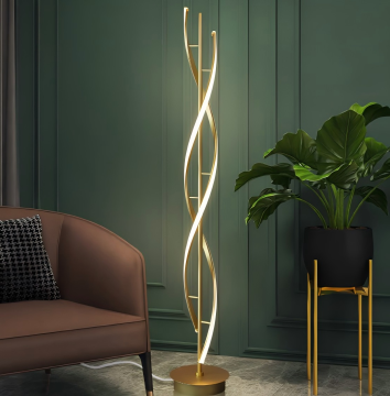 Villa Corner LED Floor Lamp for Warm Bedroom Lighting
