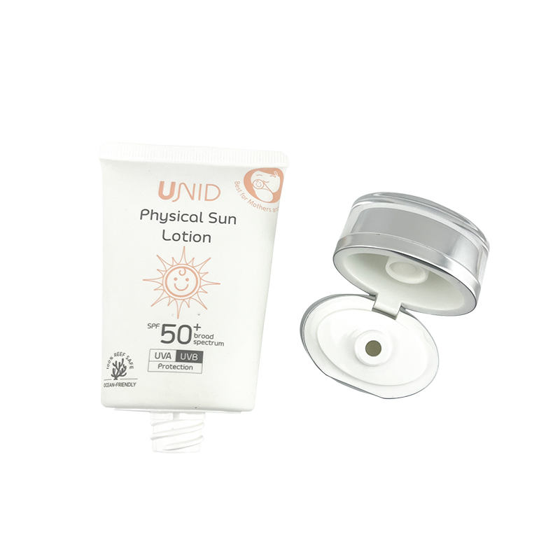Custom Oval Shape Sunscreen Bottles with Flip Cap