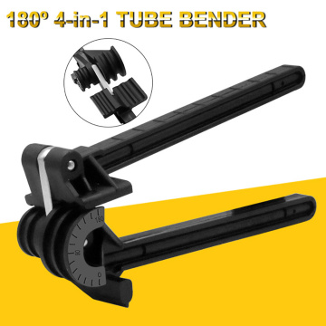 Tube Bending Pipe Bender 180 Degree Tubing Bender Four-Slot Combination Multipurpose Pipe Bender Ventilation System Hand Tools
