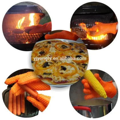 Heat protective cooking glove/silicone gloves