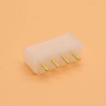 4-Pin 5.08mm Pitch Solid Straight (180°) Clear Connector