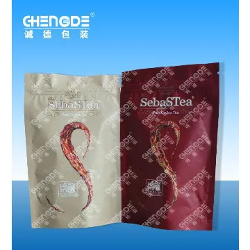 plastic food packaging,standup ziplock tea bag,standup zipper pack bag