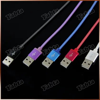 Shenzhen USB Cable Wire Line for Samsung/ HTC Micro to USB Cable v8 Steel Mesh Wire USB Cable