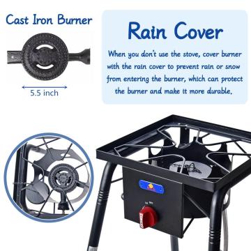 Cast Iron High Pressure Propane Camping Single Burner