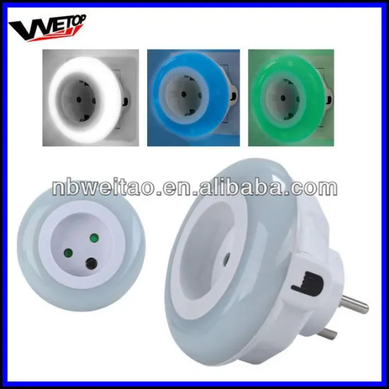 color changeable night light with socket/socket night light