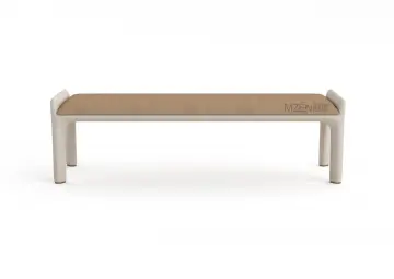 Mid Century Modern End Of Upholstered Bed Bench