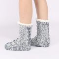 Ladies Chenille Thick Sherpa Slipper Socks