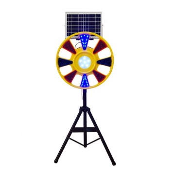 2024 Hot Sale New Road Safety Round Solar LED Traffic Rotary Warning Light