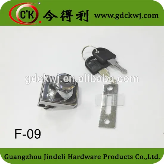 Furniture Hardware Commercial Glass door Lock For Single Door